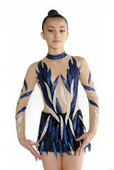 OLYNSTONE rhythmic gymnastic leotard with many sequins and stone